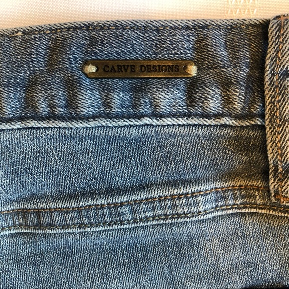 Carve Designs Organic Cotton Blue Denim Shorts Size 4